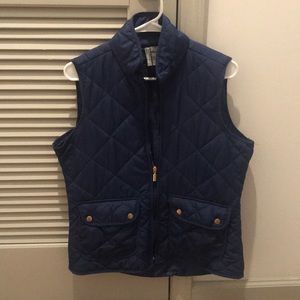 Navy Quilted Vest